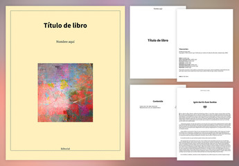 Diseño sencillo de libro para publicación digital