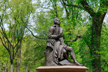 Fototapeta na wymiar Scenery of Central Park at spring in NYC