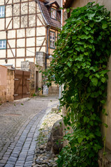 Fototapeta na wymiar historische Altstadt von Quedlinburg Harz