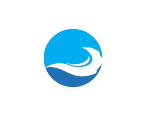 Water Wave symbol and icon Logo Template