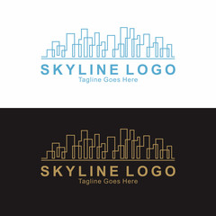 City Skyline Logo Vector Element Symbol Template