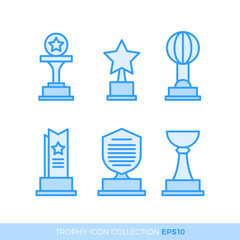 Set of premium award icons. eps10 vector illustration