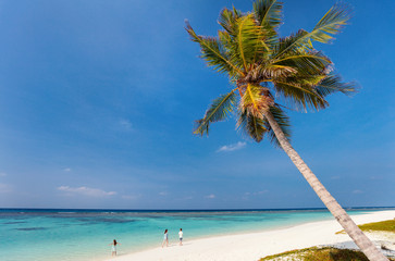 Beautiful tropical beach in Maldives