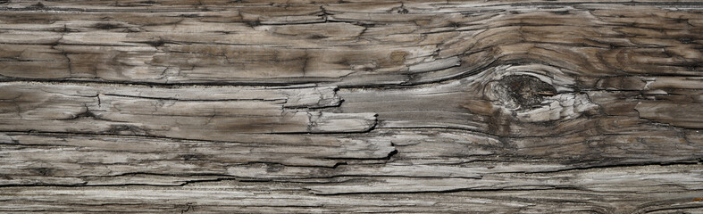 Old Dark rough wood floor or surface with splinters and knots. Square background with flooring or boards with wood grain. Old aged timber in a barn or old house. - 205590709