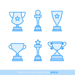 Set of premium award icons. eps10 vector illustration