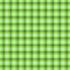Fresh green and white tartan fabric textile print design pattern
