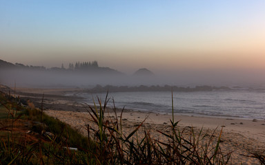 Misty Shelly Beach, early morning
