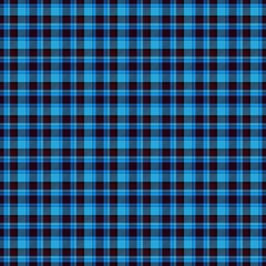 Black and blue gingham tartan checked seamless design pattern