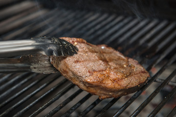 Steak Ribeye Being Prepared in Josper