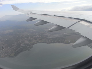 Fototapeta premium 飛行機からの眺め
