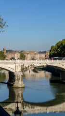 Fototapeta premium Bridge over the River Tiber, Rome, Italy