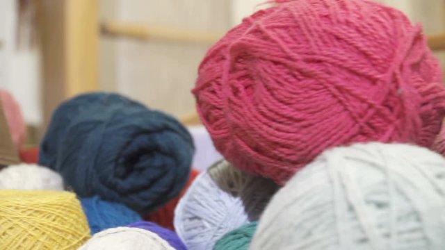 Multi-colored Tangles Of Yarn