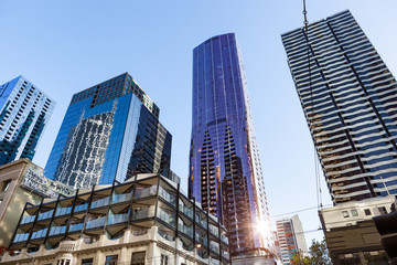 Fototapeta premium Budynki i apartamenty w Melbourne