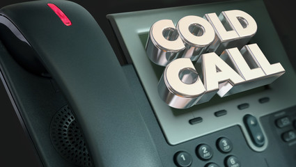 Cold Call Telephone Sales Selling Phone 3d Render Illustration