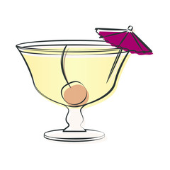 Abstract delicious cocktail