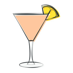 Abstract delicious cocktail