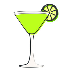 Abstract delicious cocktail