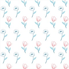 Seamless pattern floral background
