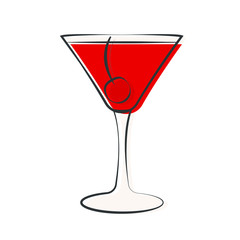 Abstract delicious cocktail