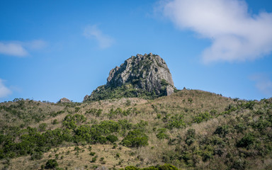 Fototapeta na wymiar Dajian stone hill in Kenting national park view in Taiwan