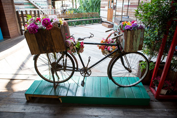 Fototapeta na wymiar Old Bicycles for children