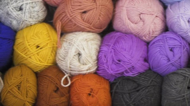 Multi-colored Tangles Of Yarn