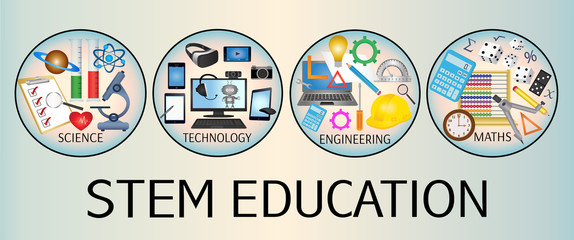 STEM Education icon banner