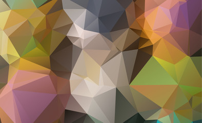 low poly geometric background consisting of triangles of different sizes and colors