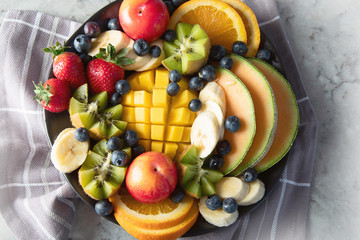 Fruit and berries platter.