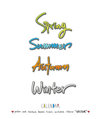 달력 / 손으로 그린 달력 이미지