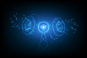 vector internet signal spot, antenna communication technology
