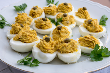 Easter eggs blessed as a starter