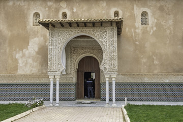  Entrance to the Mechouar Palace or the Zianide Royal Palace in Tlemcen, Algeria