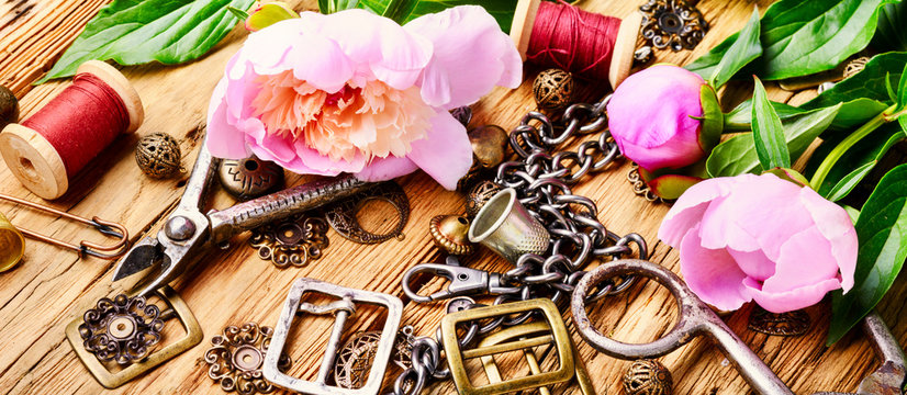 Fashionable female bijouterie - Powered by Adobe