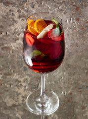 summer lemonade with fruits