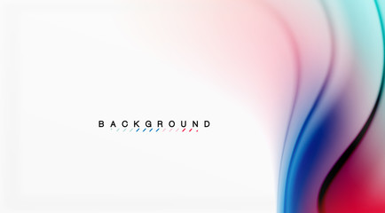 Swirl fluid flowing colors motion effect, holographic abstract background