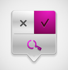 Search magnifyier web button, magnify icon. Modern magnifying glass sign, web site design or mobile app
