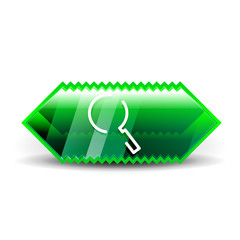 Search magnifyier web button, magnify icon. Modern magnifying glass sign, web site design or mobile app