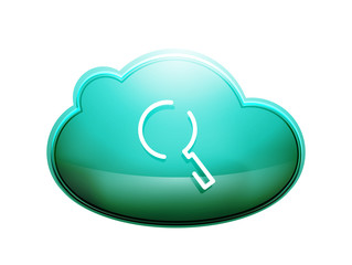 Search magnifyier web button, magnify icon. Modern magnifying glass sign, web site design or mobile app