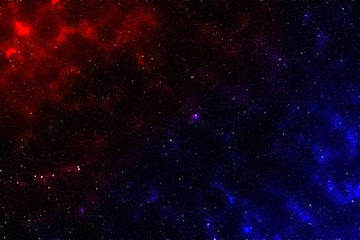 Fototapeta na wymiar Large cluster of stars. Colorful nebula. Space abstract background