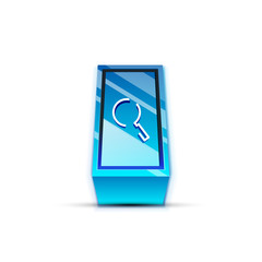 Search magnifyier web button, magnify icon. Modern magnifying glass sign, web site design or mobile app