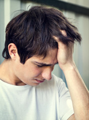 Fototapeta premium Sad Young Man