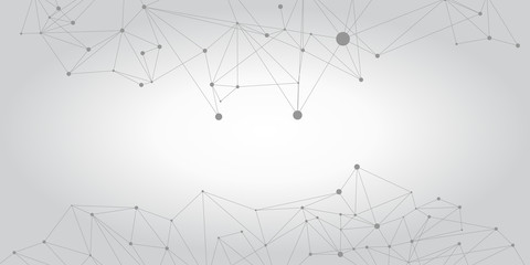 Network Connecting dot polygon background : Concept of Network, Business, Connecting, Molecule, Data, Chemical