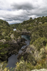 Aratiatia Dam on the Waikato River, New Zealand