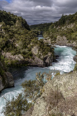 Aratiatia Dam on the Waikato River, New Zealand