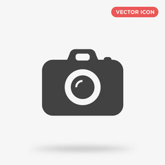 Photo camera icon isolated on white background