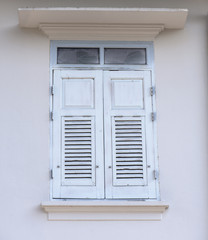 vintage white wood window