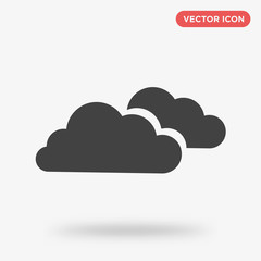 Clouds icon isolated on white background