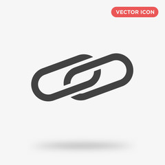 Chain icon isolated on white background