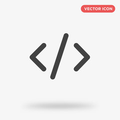 Obraz premium Code icon isolated on white background